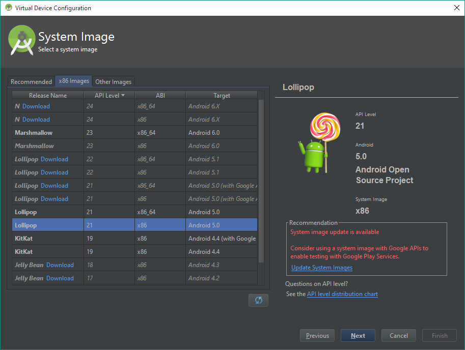 android studio update google play services on test device