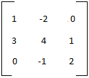 matrix example discrete mathematics