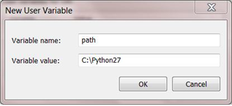 Setting python path variable
